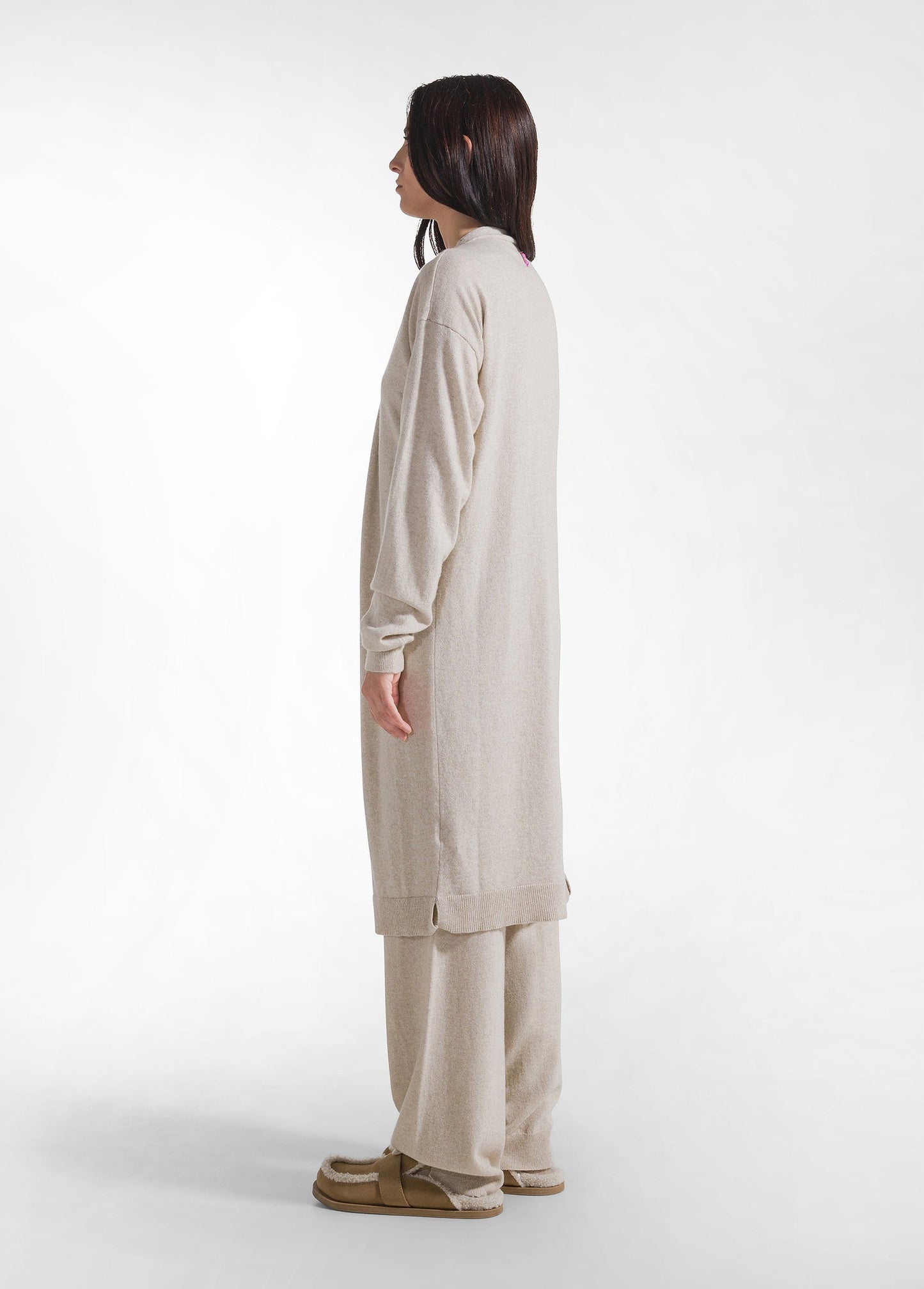 Cashmere Blend Long Cardigan