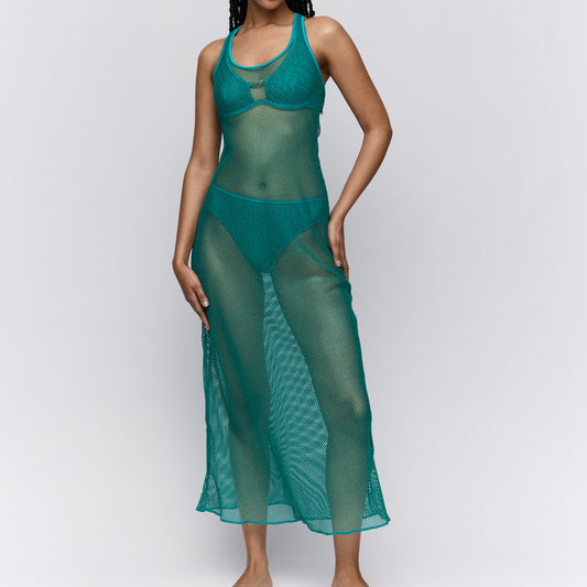Vestido turquesa JANJA - flanesyfresones