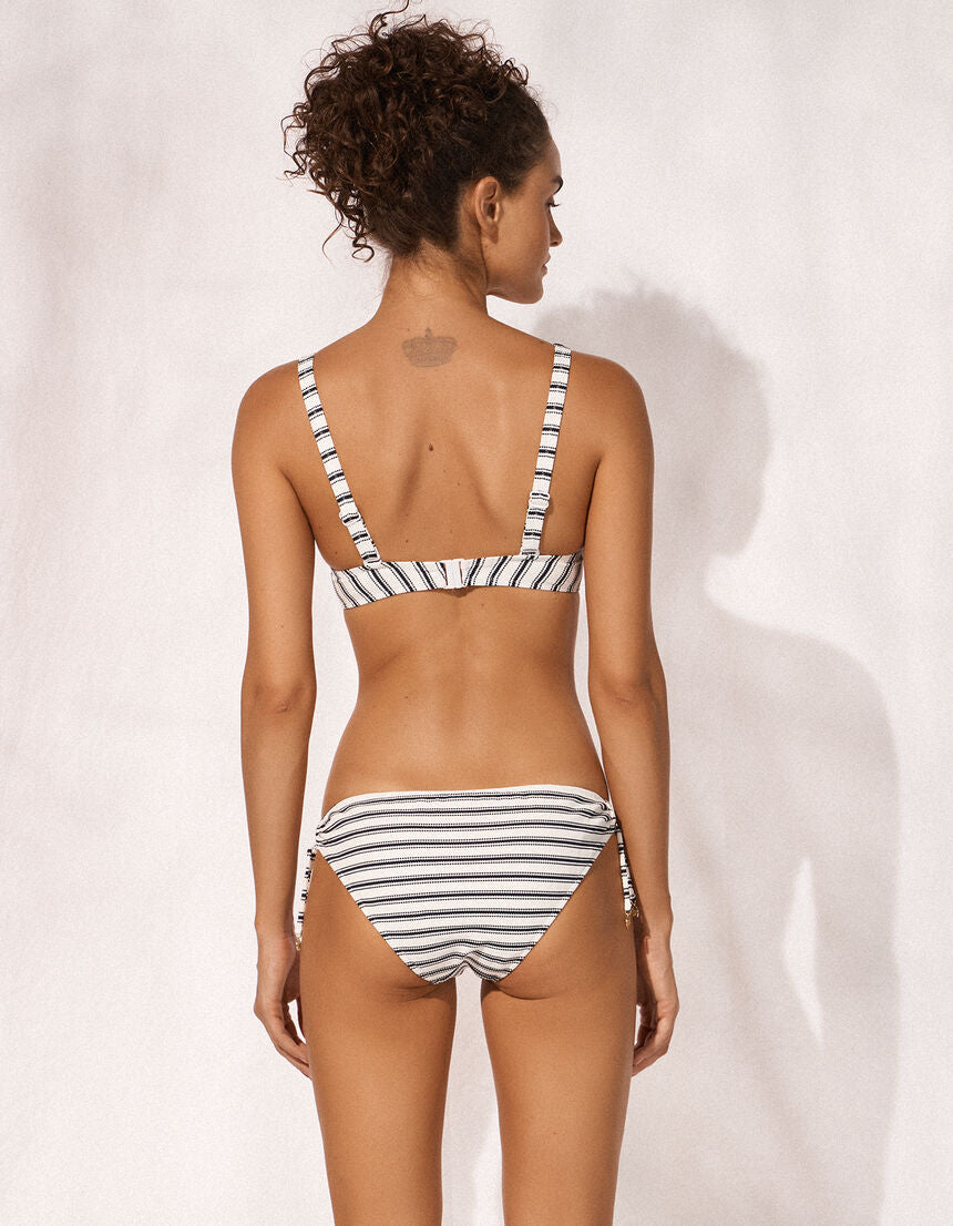 Biquini top marino white-Goji