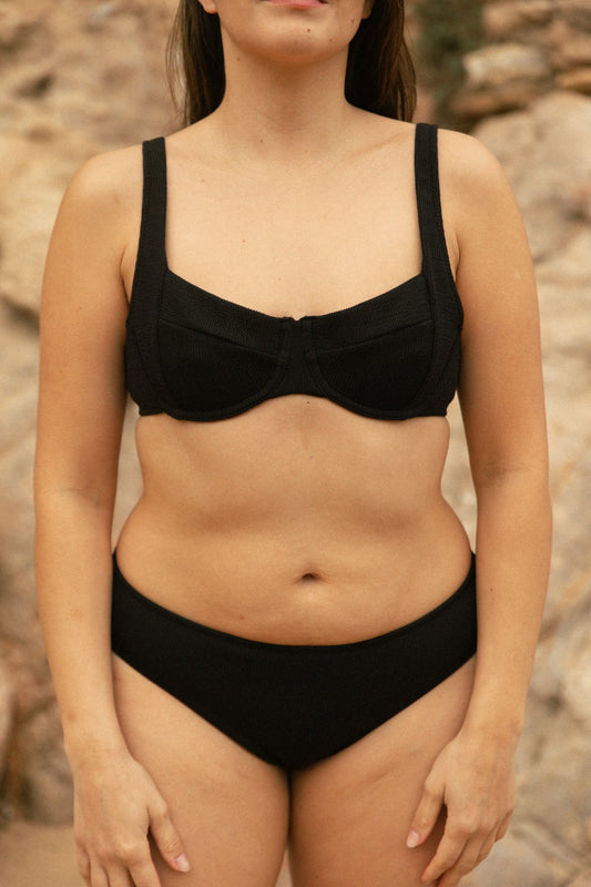 Braga biquini negra AQUA