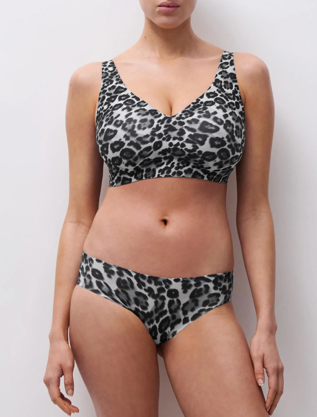 Top sin aros shimmer print