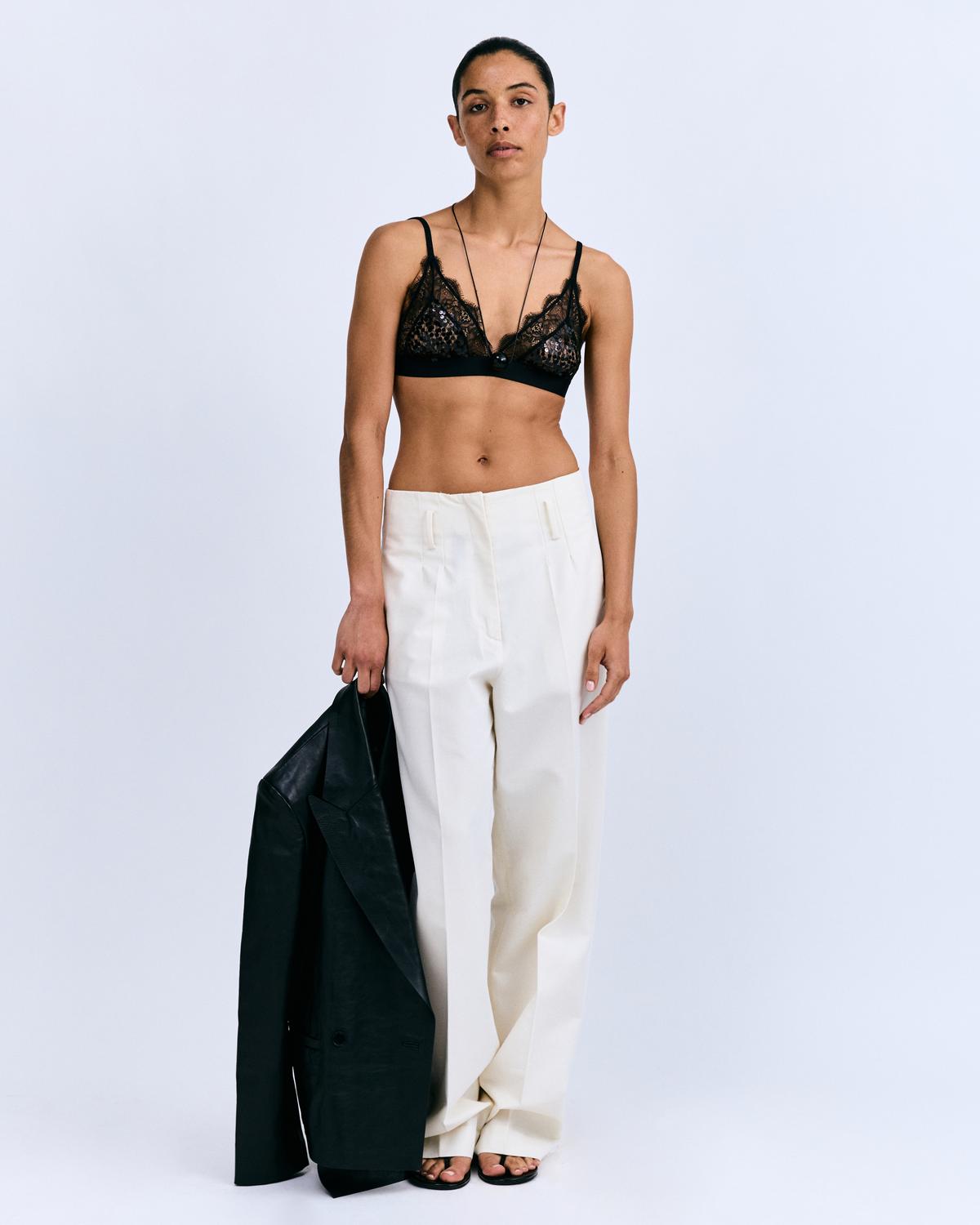 LOVE LACE Delicate triangle bralette lentejuela