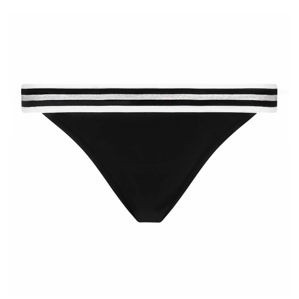 Bikini Talle Bajo Energie Nautique negro plata