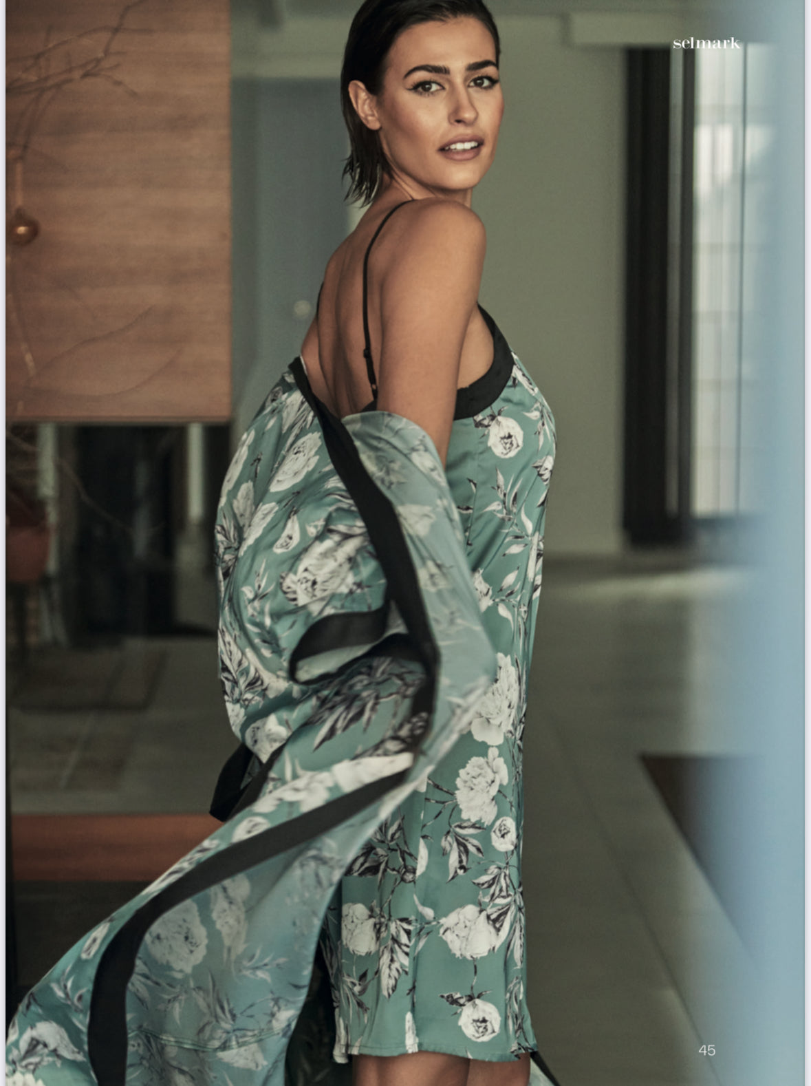 Camisón lencero verde