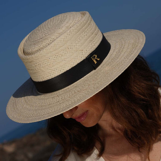 Sombrero Mujer Paja Blanco ACAPULCO