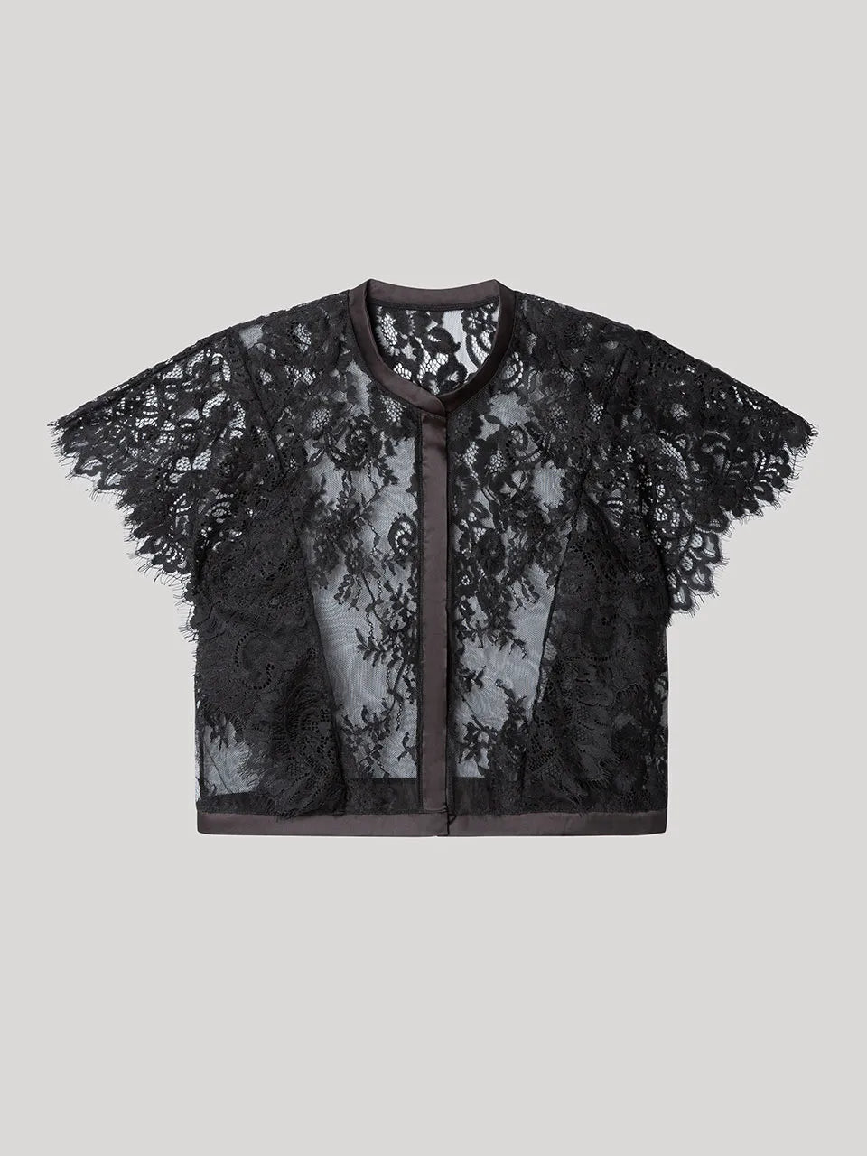 Camisa negra encaje