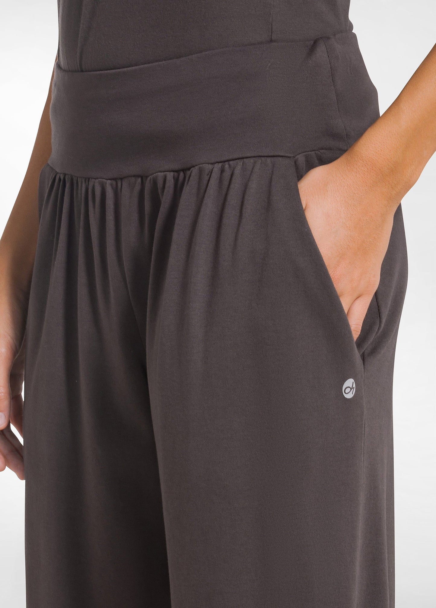 SOFT COTTON TROUSERS - BROWN