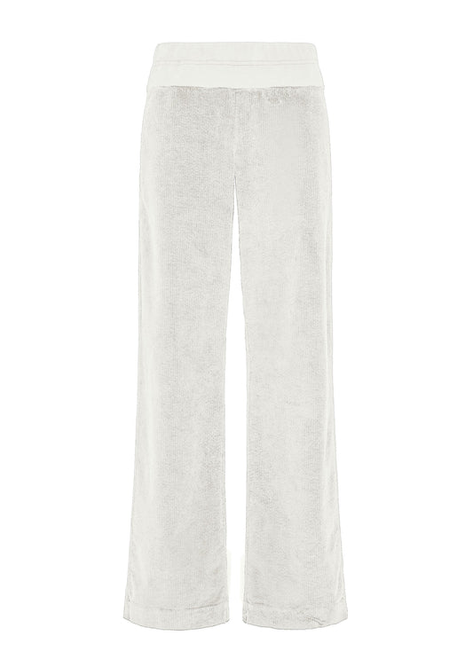 Pantalón pana blanco