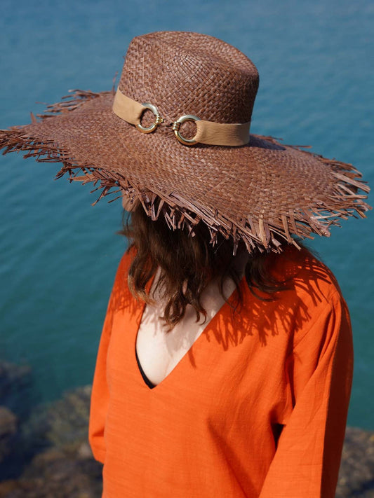 Sombrero Moldeable Ala Ancha Marrón VIVARA