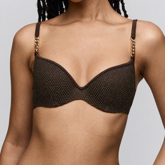 Biquini top marrón JANJA