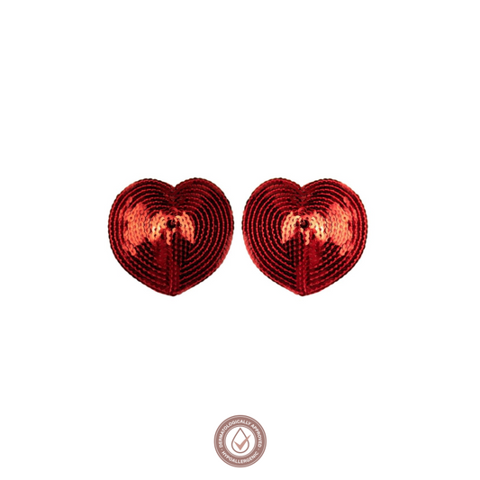 Cubrepezones en forma de Corazón