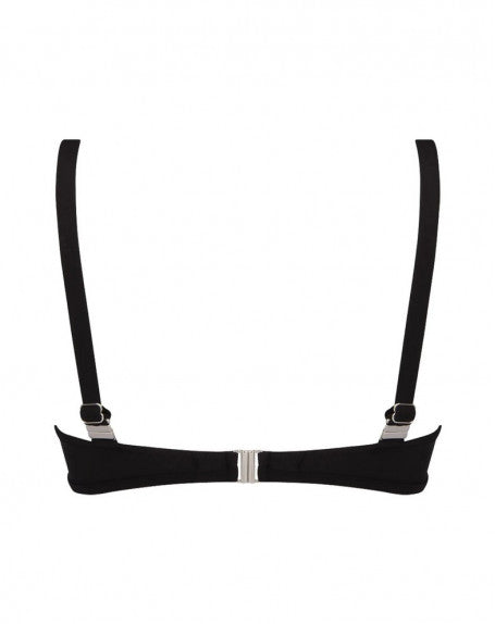 BIQUINI TOP NEGRO ESCOTE PROFUNDO LA CHIQUISSIMA SS24