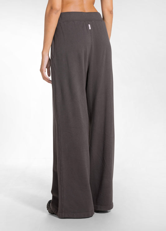 SOFT COTTON TROUSERS - BROWN