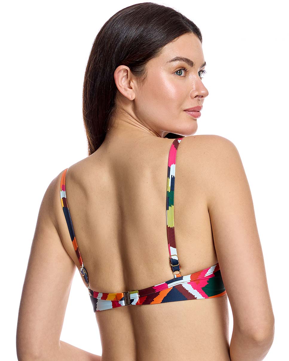 Biquini top aros estampado