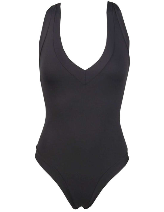 Bañador Yoli Basico Escote V Negro