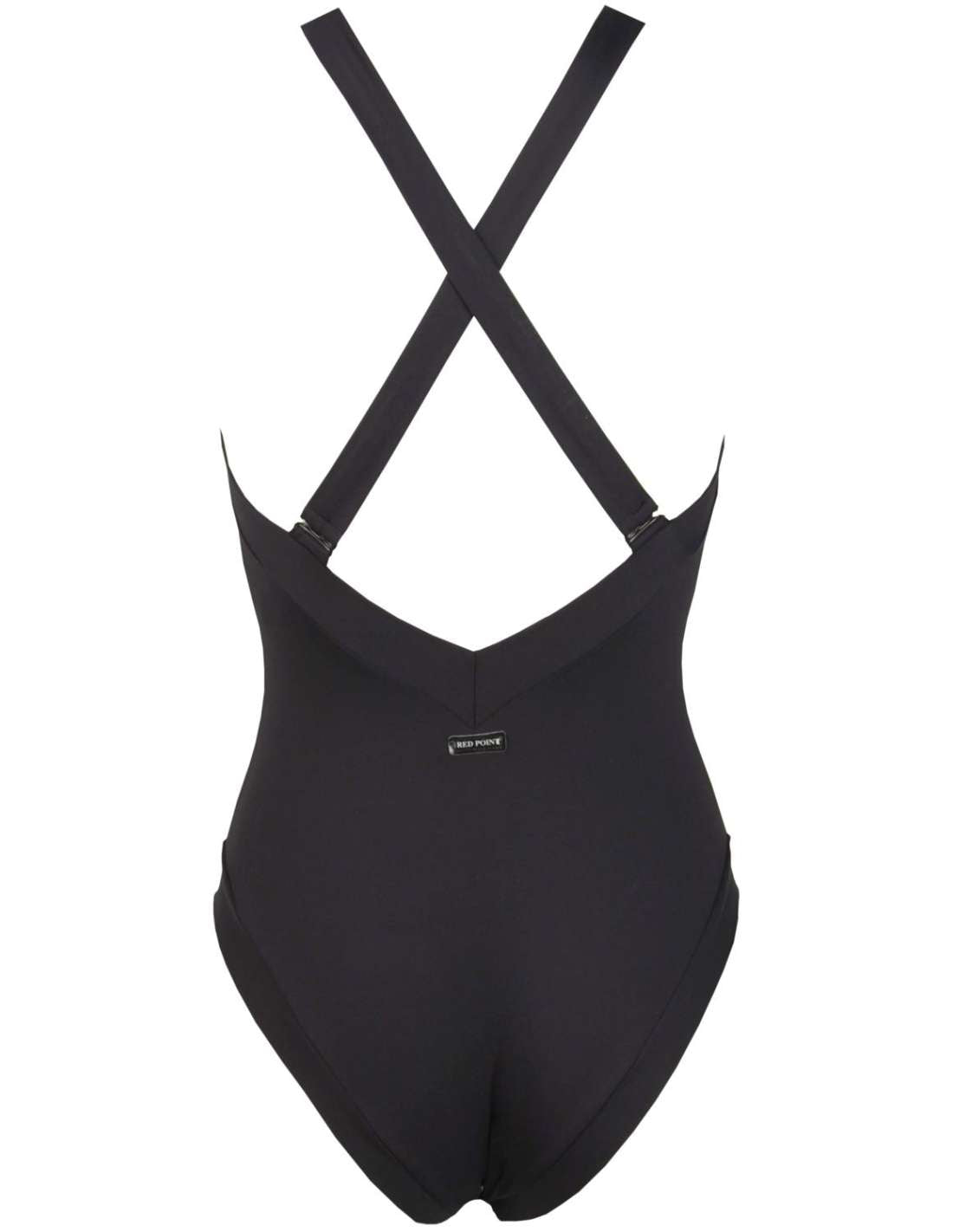 Bañador Yoli Basico Escote V Negro - flanesyfresones