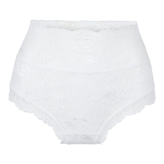 Braga encaje sexy talle alto blanco - flanesyfresones