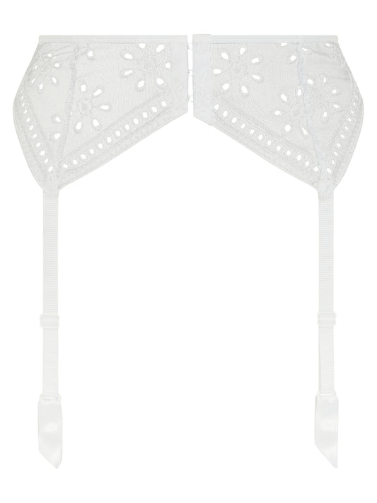 LIGUERO BLANCO ENCAJE, PRISCA - flanesyfresones