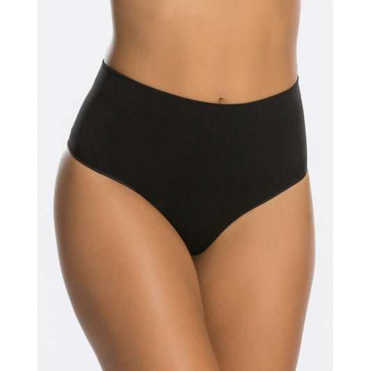 Tanga moldeadora tubular sin costuras color negro - flanesyfresones