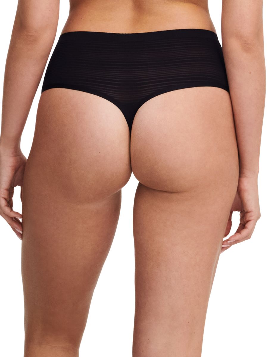 Tanga negra talle alto sin costuras C20D90