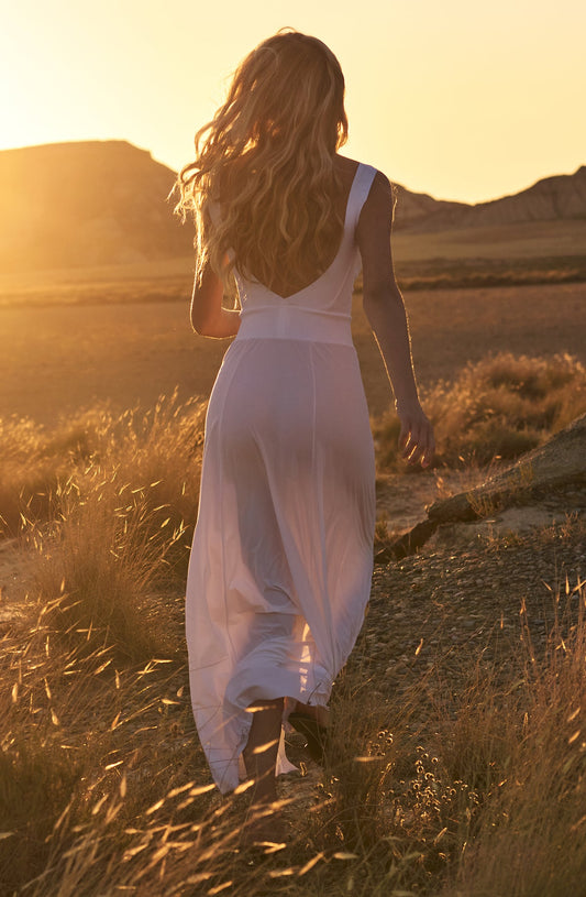 RALIA - Vestido Blanco - flanesyfresones