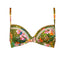 Bikini Top  con aros Sunset Florals Olive