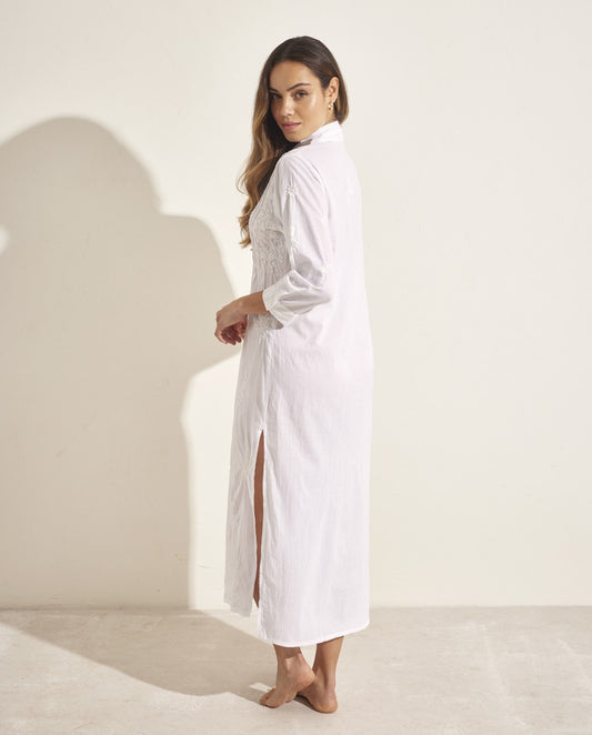 Vestido camisero blanco
