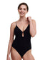 Bañador negro sin aro escote profundo Chantelle - flanesyfresones