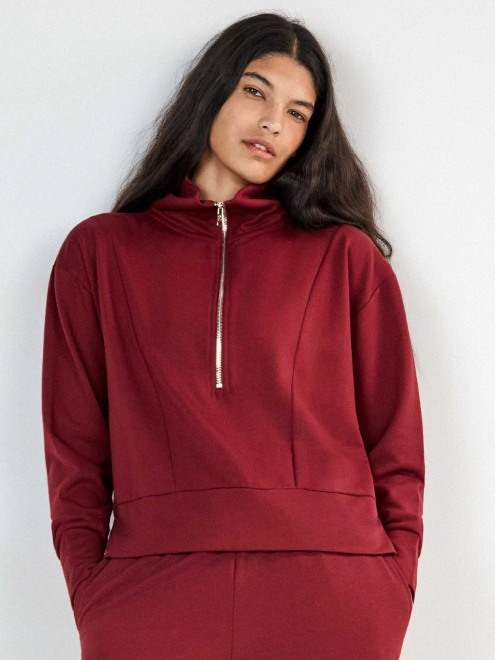 Sudadera Burdeos