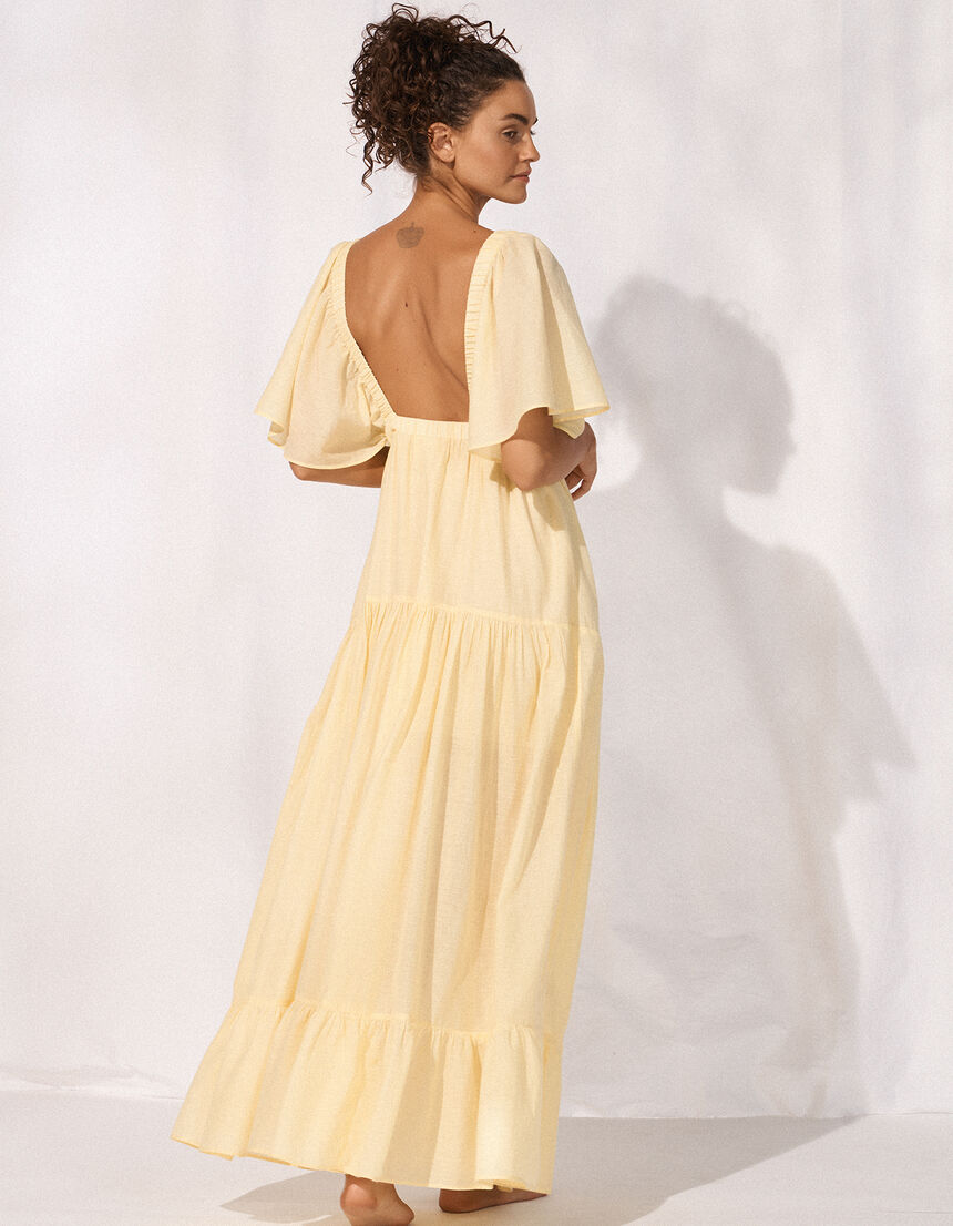 Long dress celestial yellow