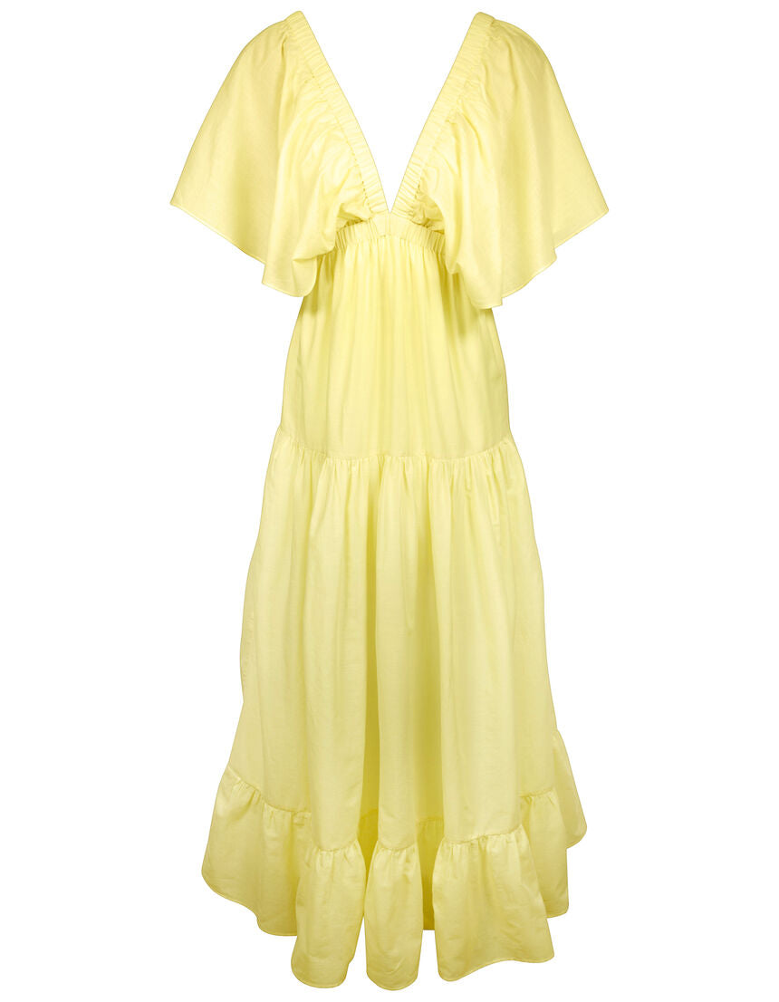 Long dress celestial yellow