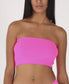 Top fucsia Bandeau Sin Tirantes