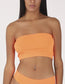 Top naranja Bandeau Sin Tirantes