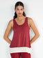 Camiseta sin mangas Granate
