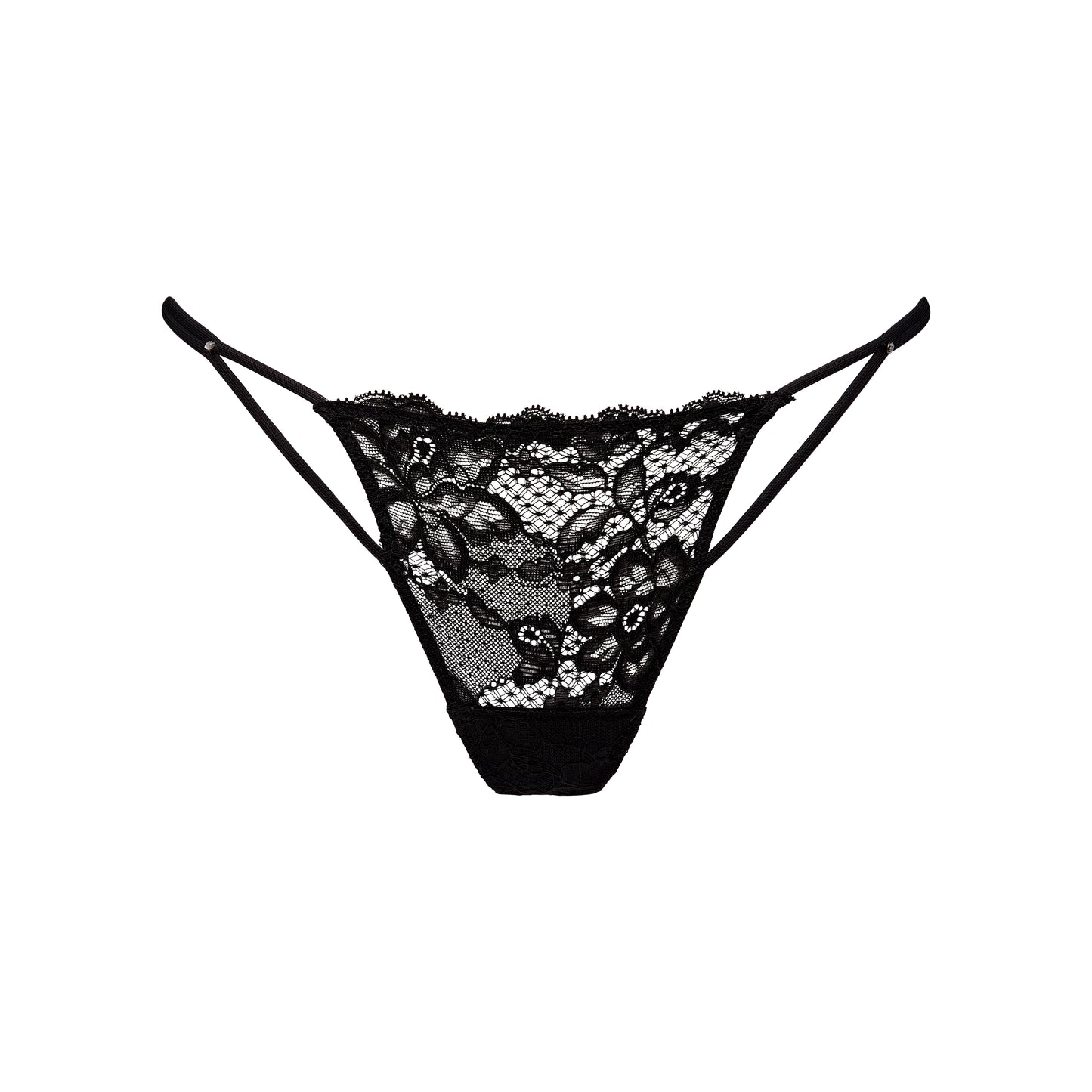 Tanga negra encaje Amelia