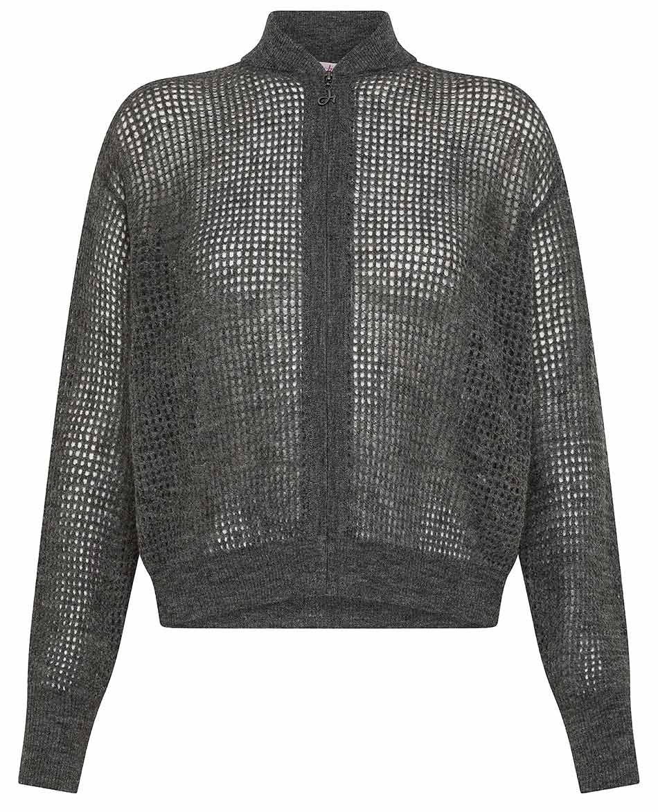 Chaqueta alpaca gris