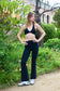 CHIO Elephant Flare Pants negro - flanesyfresones