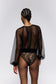 Top negro transparente Lethi
