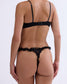 Tanga encaje negra LANA