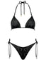 Bikini bottom mini anudado Riviera Notes Deep Black