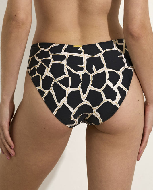 Braga biquini negro/dorado
