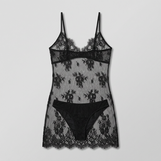 Camisón encaje negro