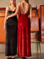 Camisón largo granate
