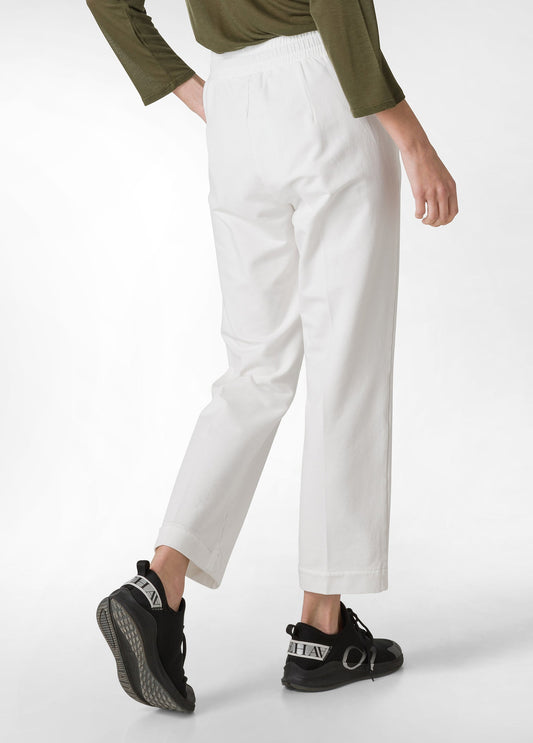 COSY STRAIGHT PANTS WHITE