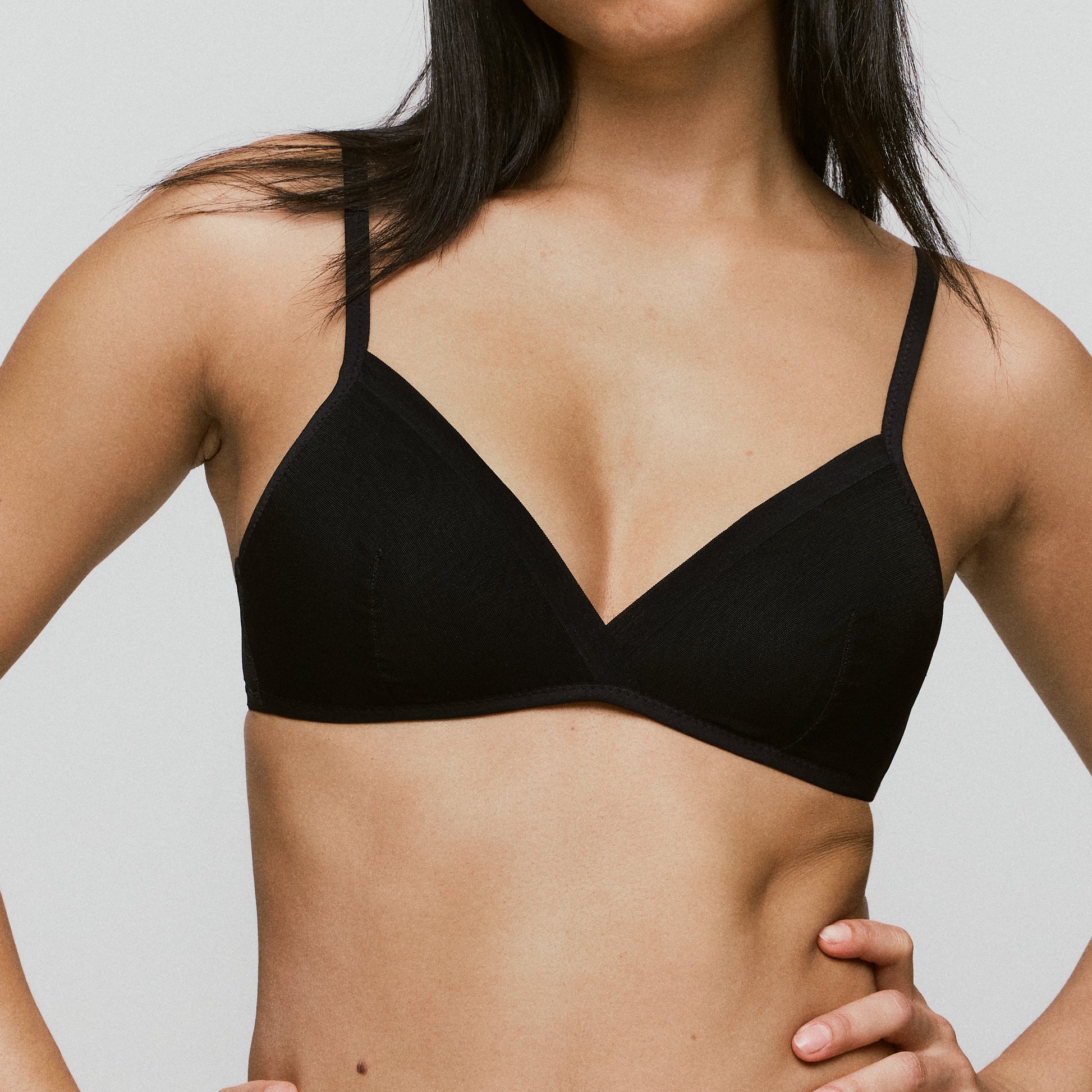 Bralette negro Chalmers - flanesyfresones