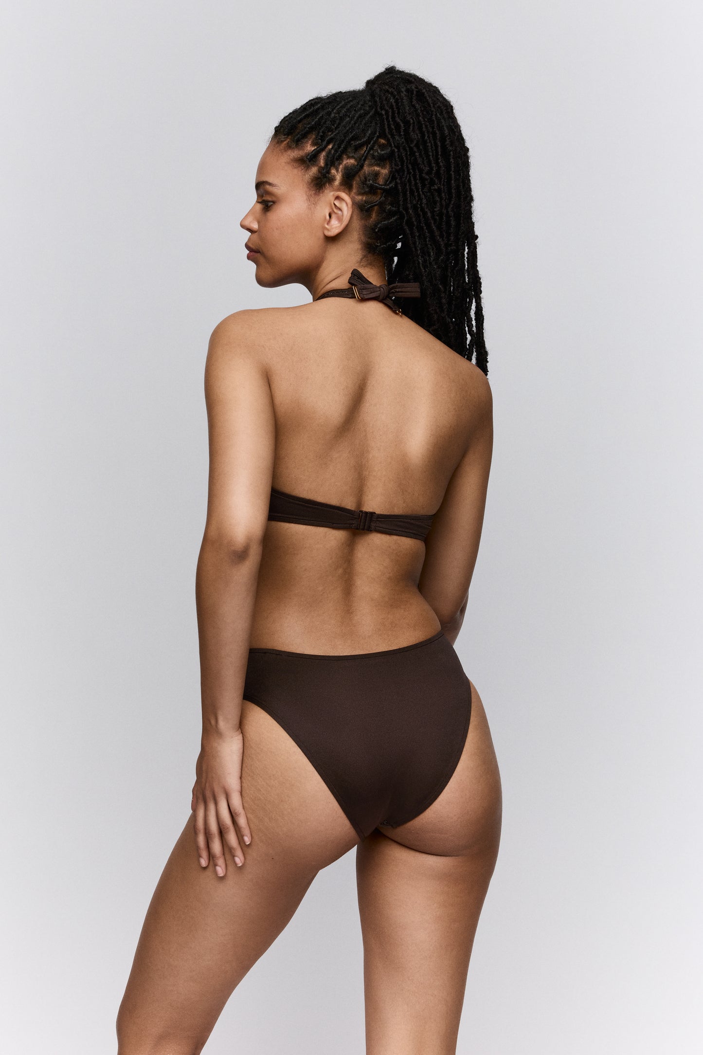 Biquini top marrón JANJA