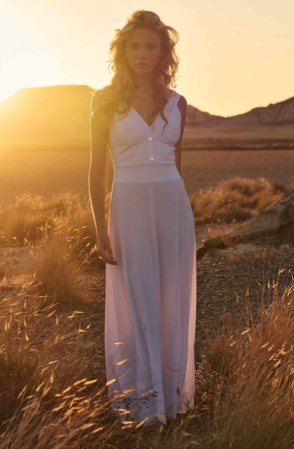 RALIA - Vestido Blanco - flanesyfresones