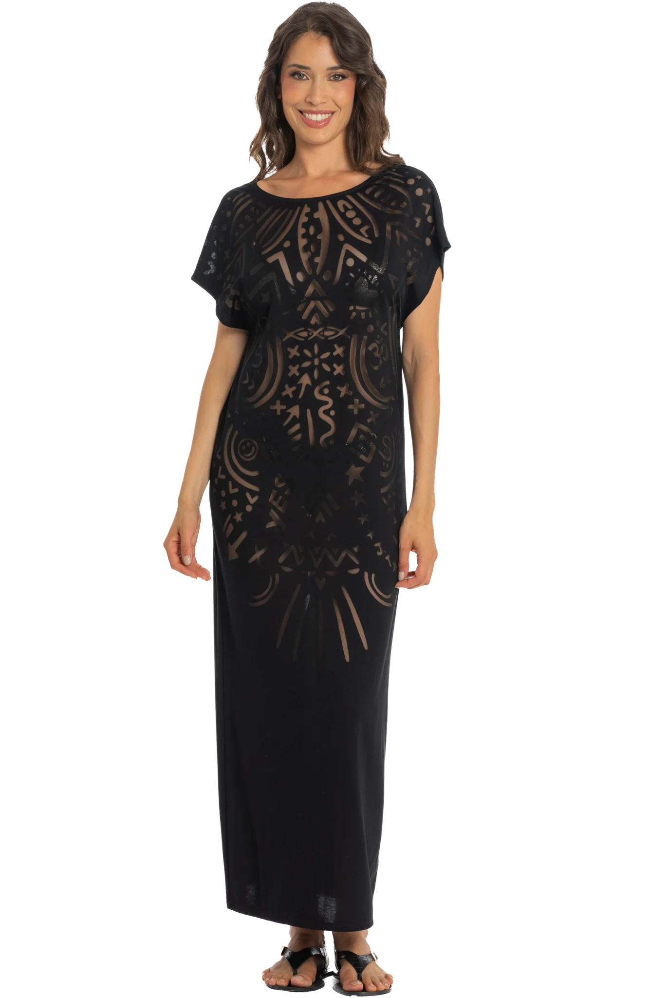 Vestido devoré - flanesyfresones