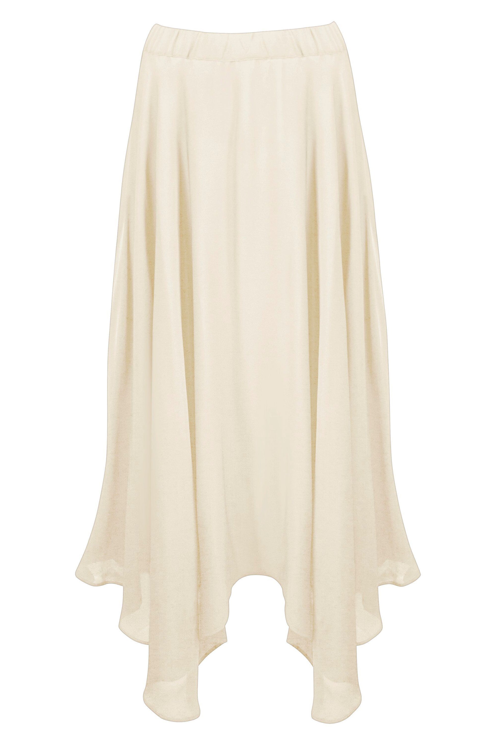 Falda silk white - flanesyfresones