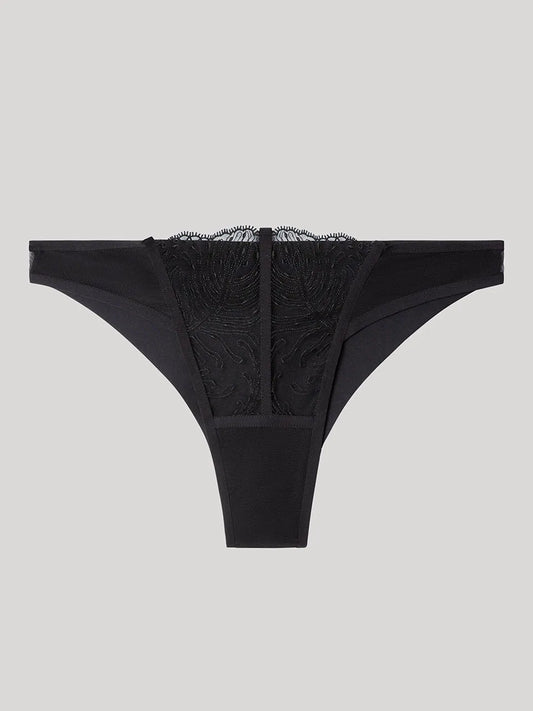 Braguita brasileña negra encaje